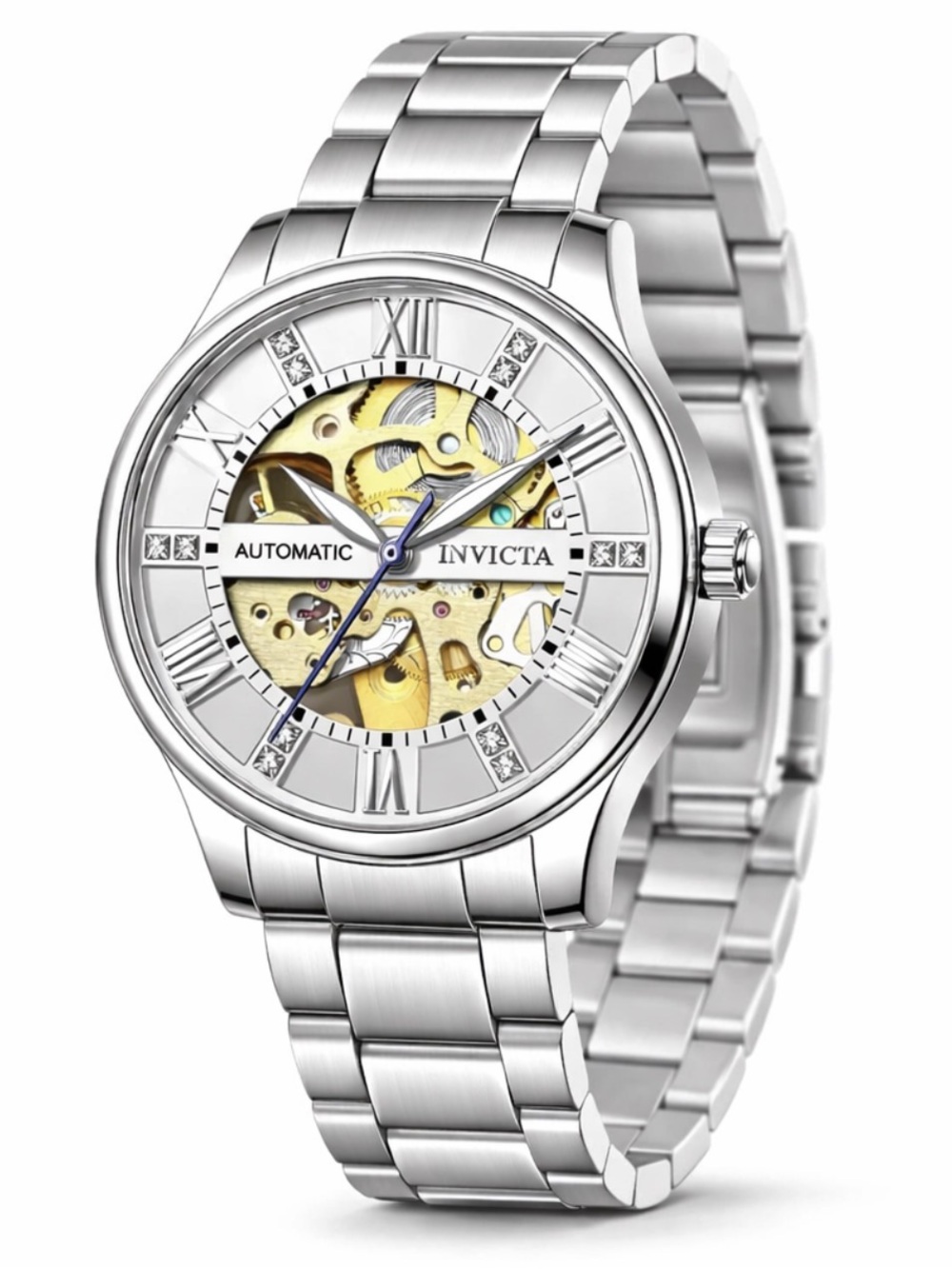 Sale $42 Invicta Objet D Art Automatic Men's Watch w/ Skeleton Dial - 40mm,